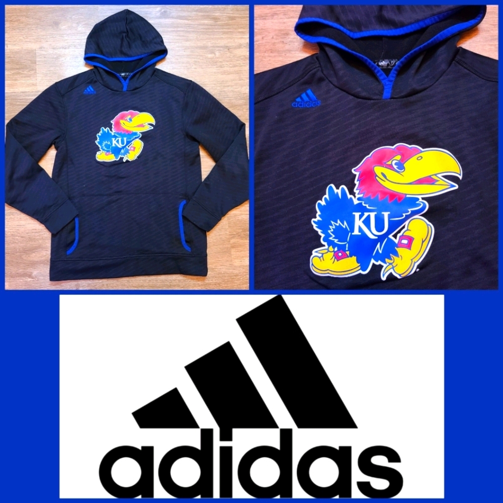 ⚡ Adidas KU Hoodie, Adult Small, great condition.
